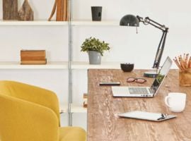 decor office with prints